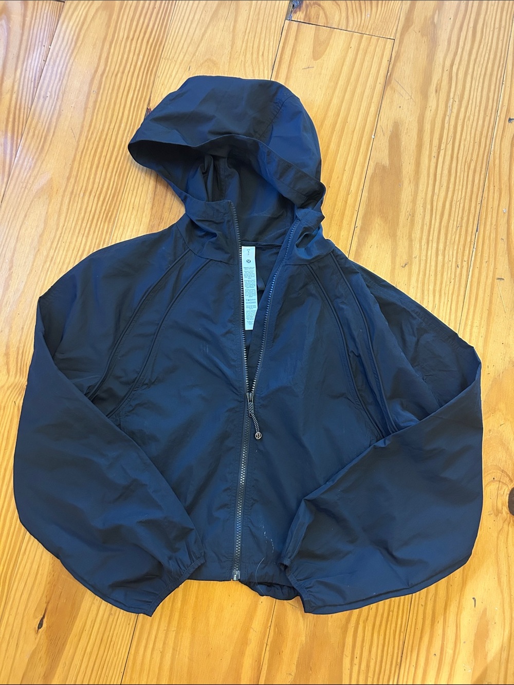 lululemon athletica Scuba Black Hooded Utility Windbreaker